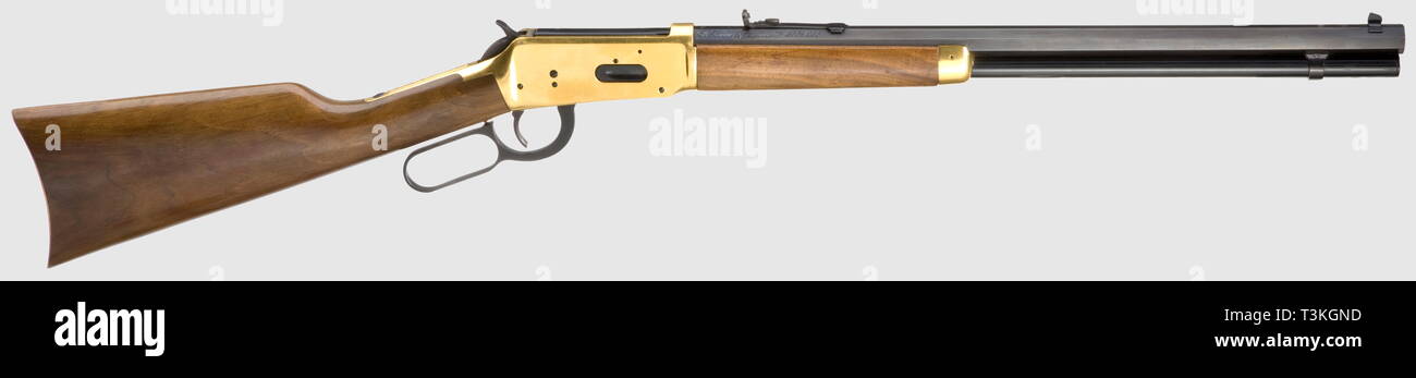 Civil long arms, modern systems, lever-action repeating rifle, Additional-Rights-Clearance-Info-Not-Available Stock Photo