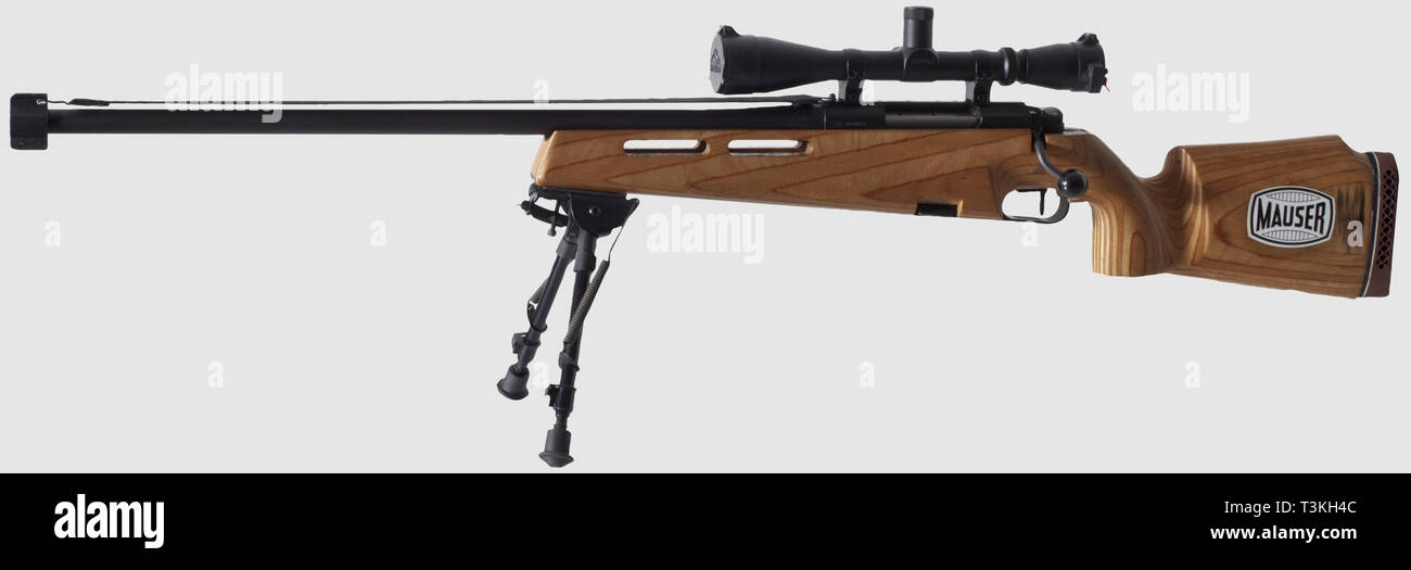 SERVICE WEAPONS, GERMANY AFTER 1945, rifle with scope and bipod, Mauser, Additional-Rights-Clearance-Info-Not-Available Stock Photo