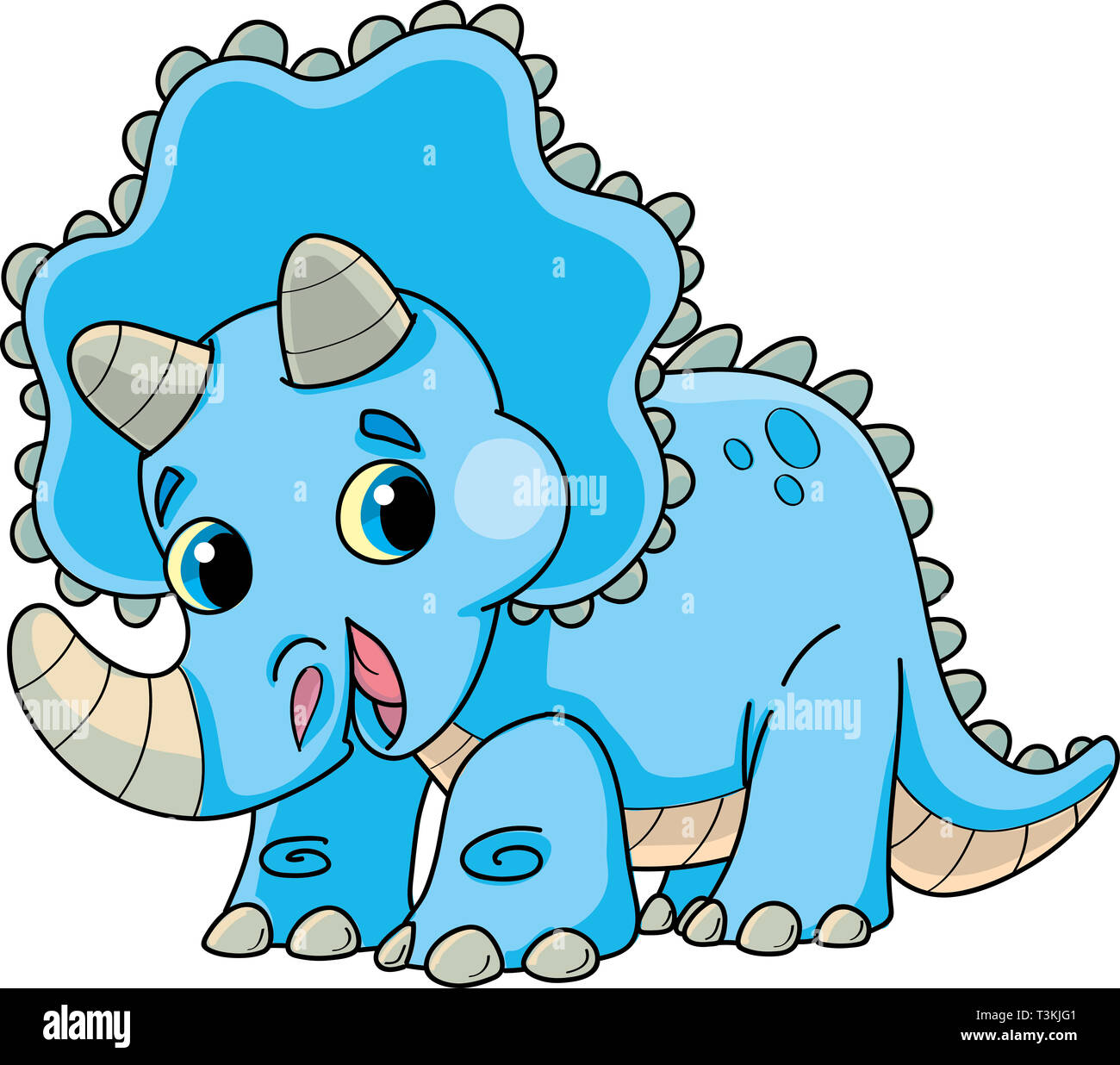 Blue triceratops hi-res stock photography and images - Alamy