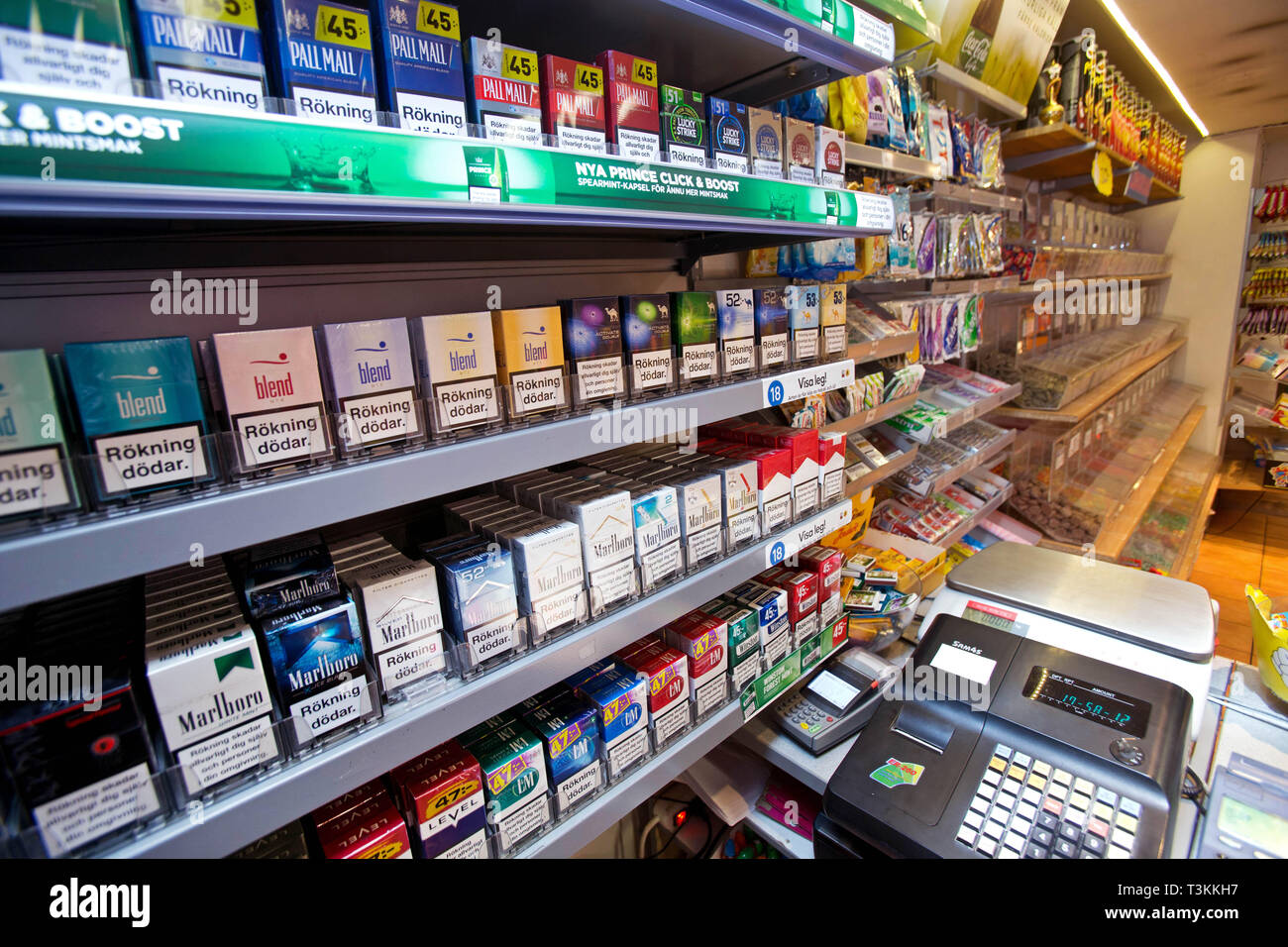 Snuff And Cigarettes In A Tobacco Shop Stock Photo Alamy   Snuff And Cigarettes In A Tobacco Shop T3KKH7 