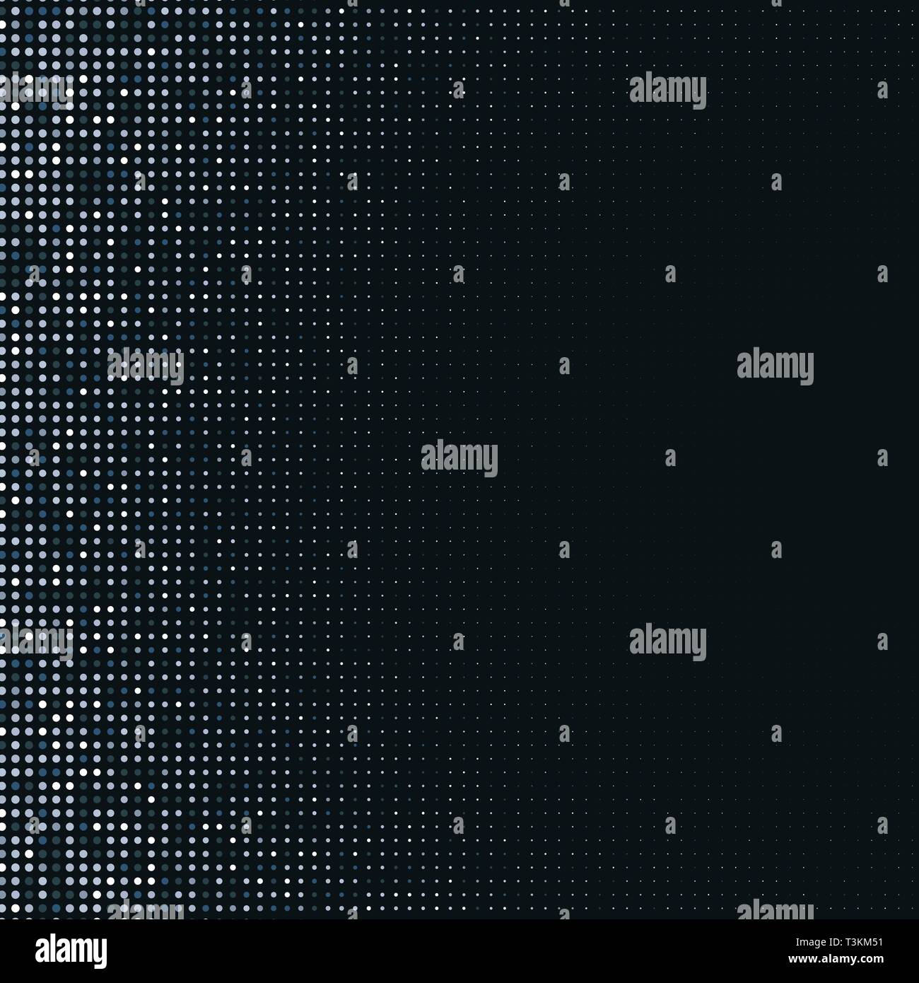 Vector abstract silver halftone pattern on black background Stock ...