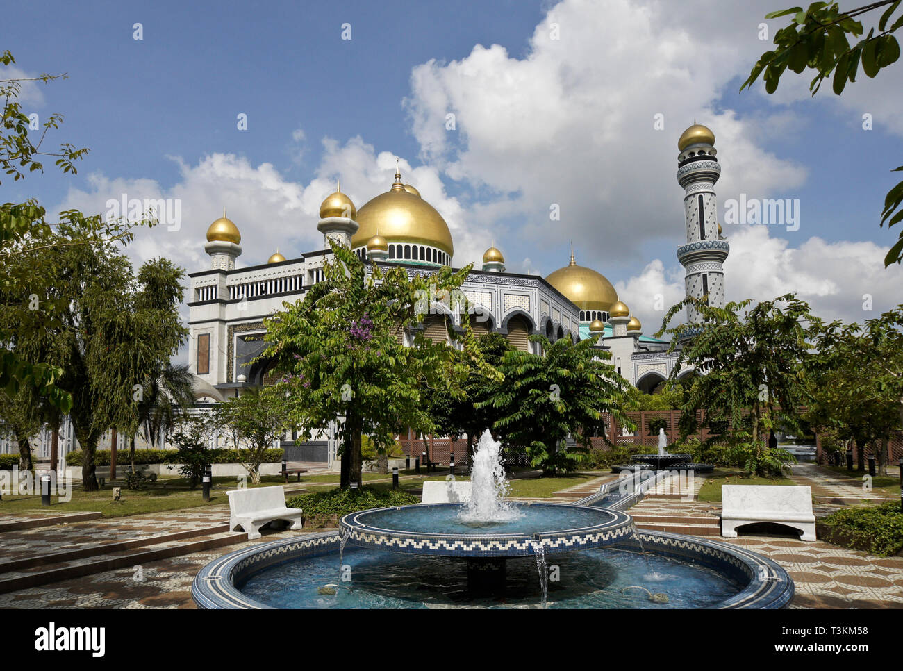 Jame' Asr Hassanil Bolkiah Mosque, Bandar Seri Begawan, Sultanate of Brunei Stock Photo
