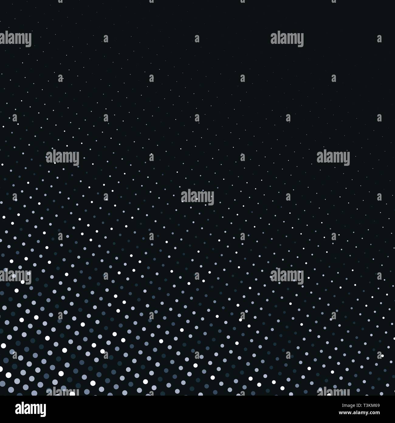 Vector abstract silver halftone pattern on black background Stock ...