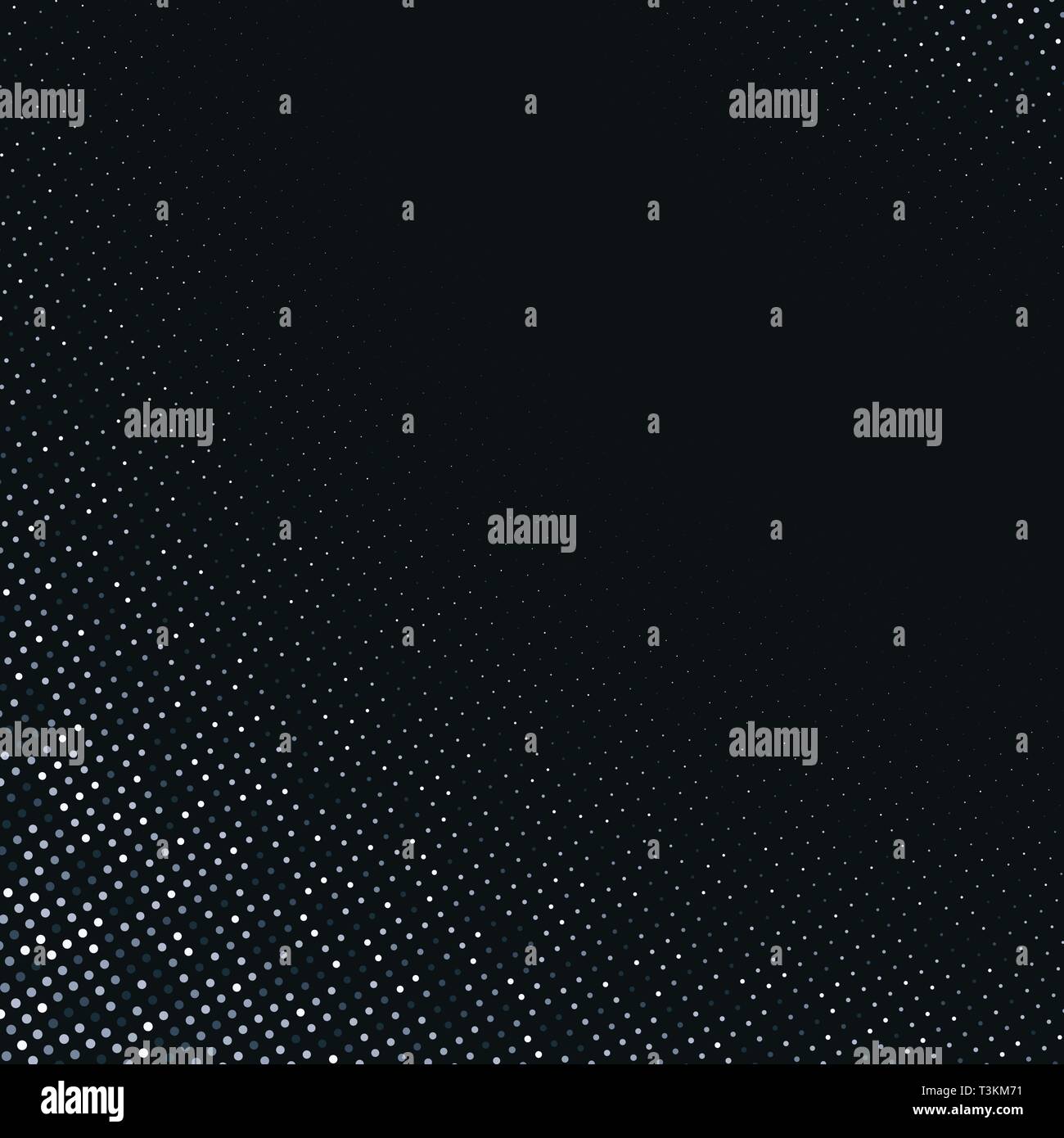 Vector abstract silver halftone pattern on black background Stock ...