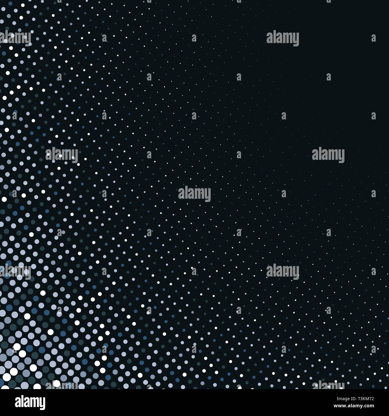 Vector abstract silver halftone pattern on black background Stock ...