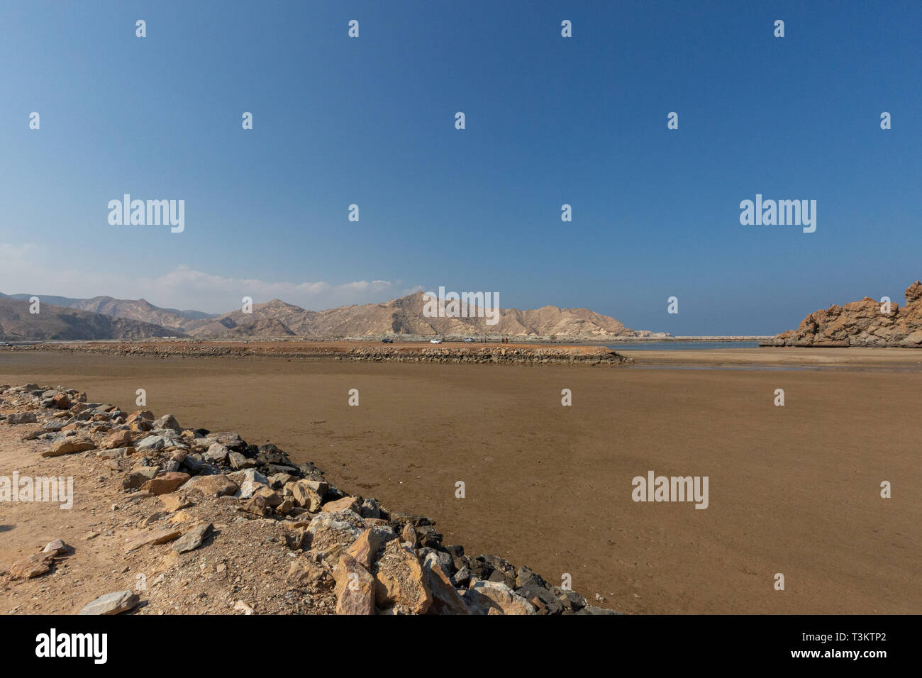 Yiti beach on low tide near Muscat, Sultanate of Oman Stock Photo Alamy