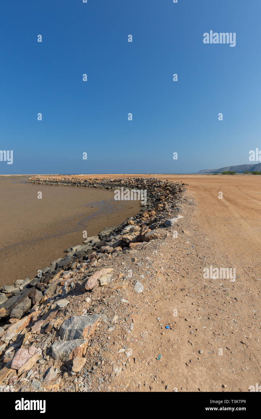 Yiti beach on low tide near Muscat, Sultanate of Oman Stock Photo Alamy