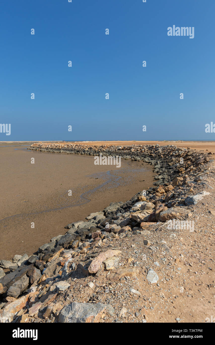 Yiti beach on low tide near Muscat, Sultanate of Oman Stock Photo Alamy