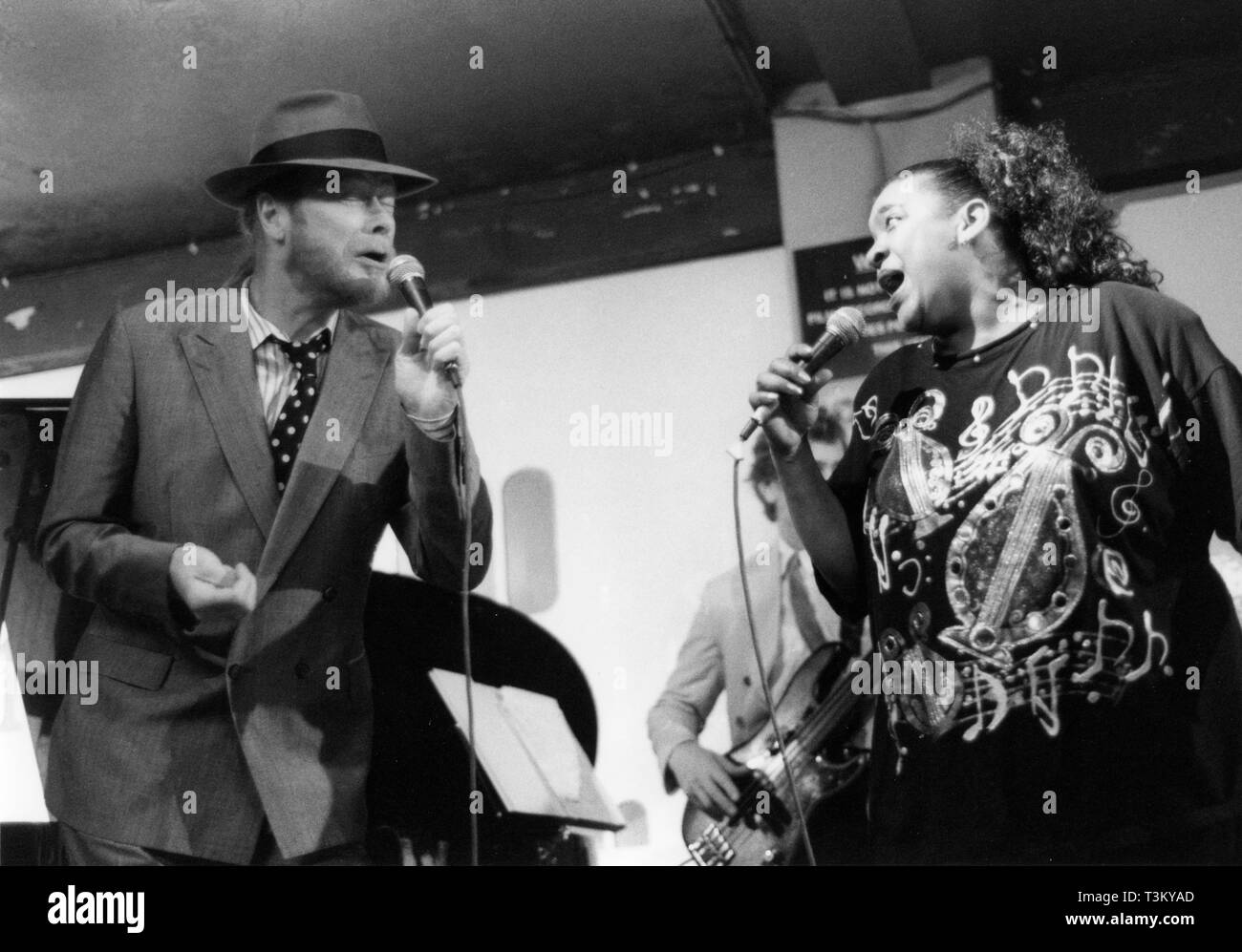 Long John Baldry and Angela Brown, 100 Club, London, 1993. Creator: Brian Foskett. Stock Photo