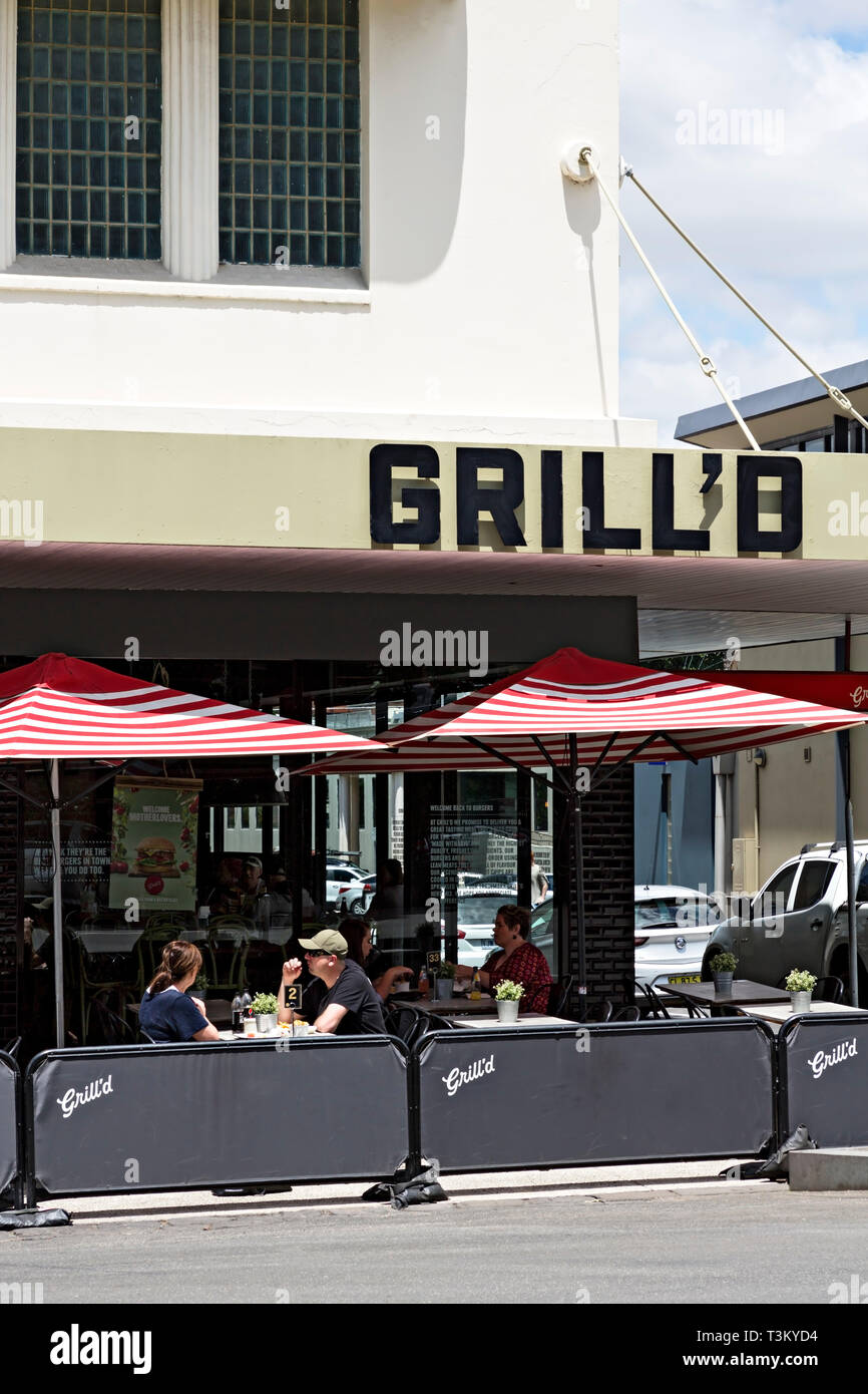 The Ballarat Cafe and Restaurant scene is thriving and Grill'd Burger Restaurant is very popular with the locals and visitors alike. Stock Photo