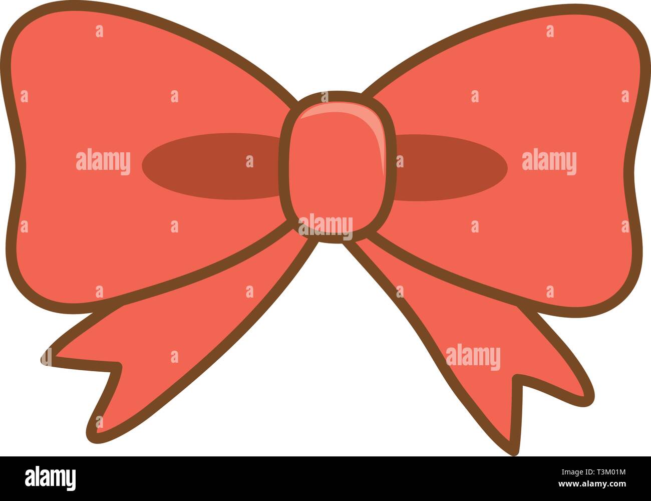 cute ribbon cartoon vector illustration graphic design Stock Vector