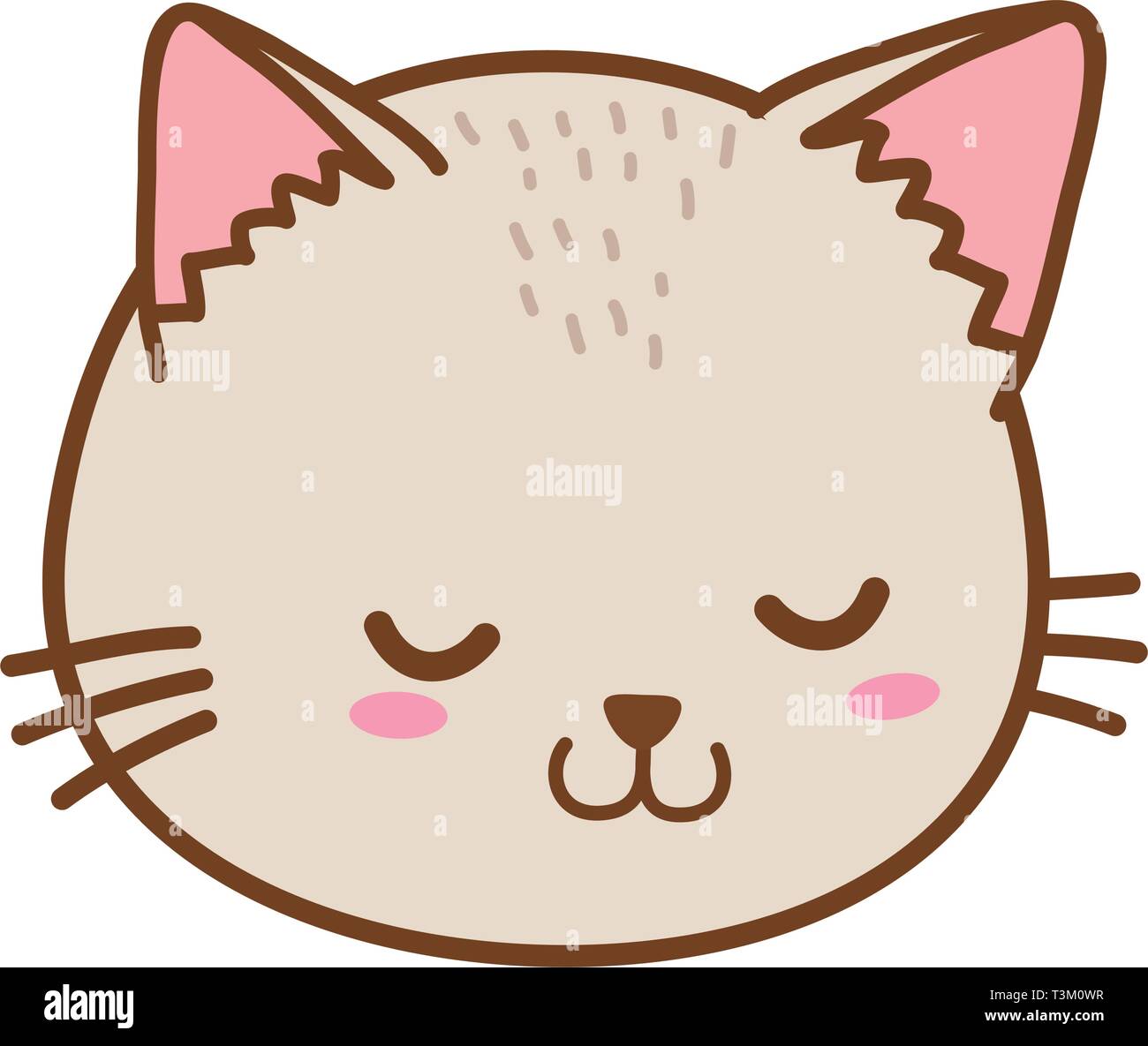 Kawaii cat animal cartoon vector design Stock Vector Image & Art