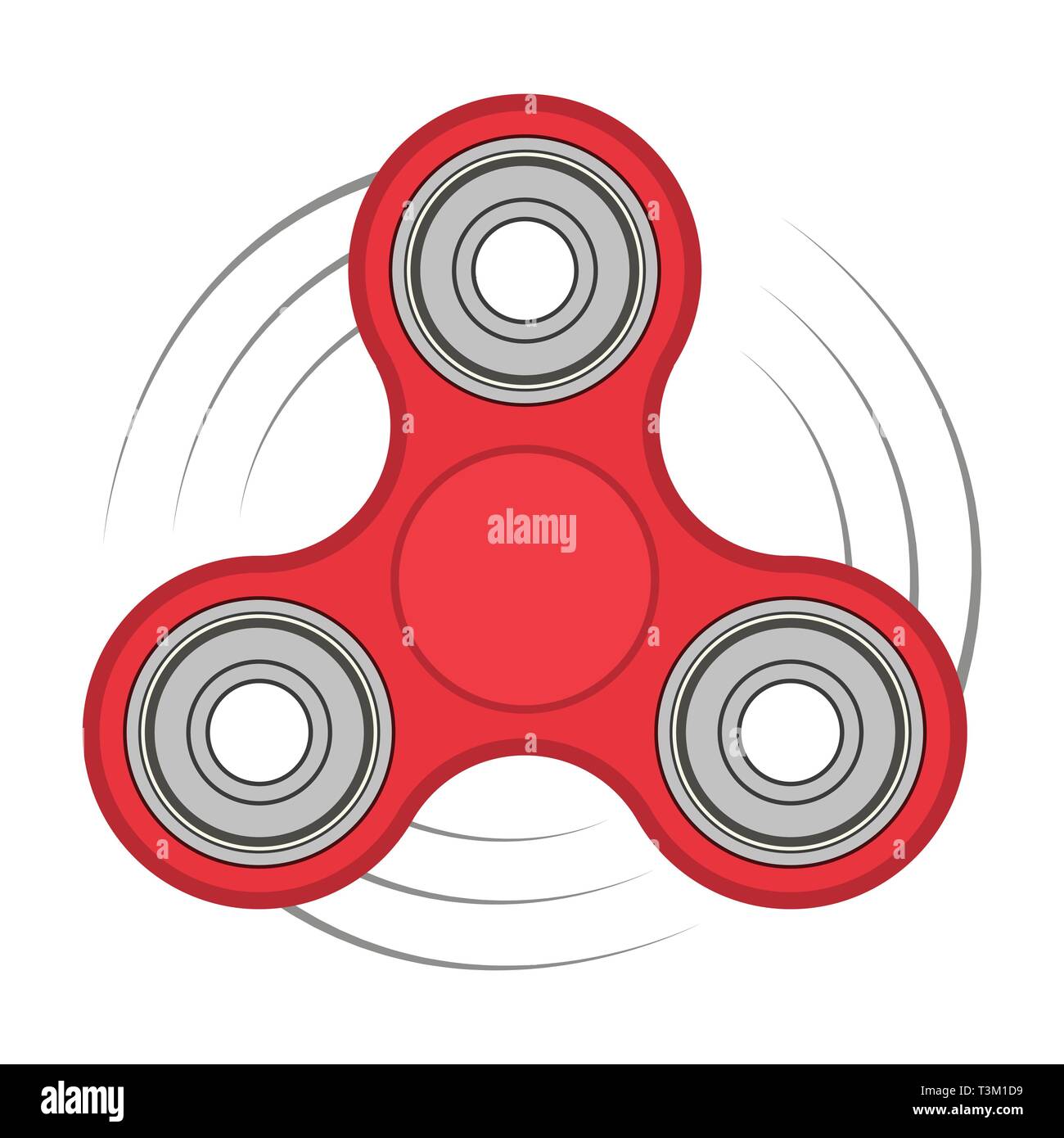 Hand spinner. Antistress toy, fidget spinner. Vector illustration in flat  style Stock Vector Image & Art - Alamy
