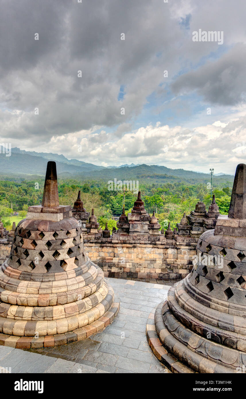 Borobudur temple, Java, Indonesia Stock Photo - Alamy