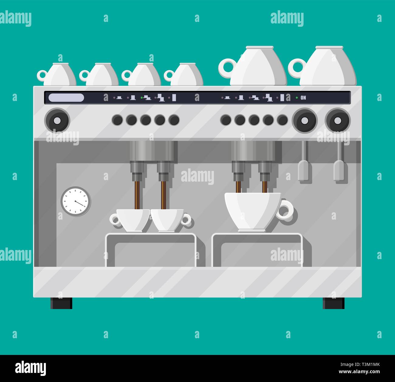 Big professional coffee machine for restaurants bars pubs. Coffee maker