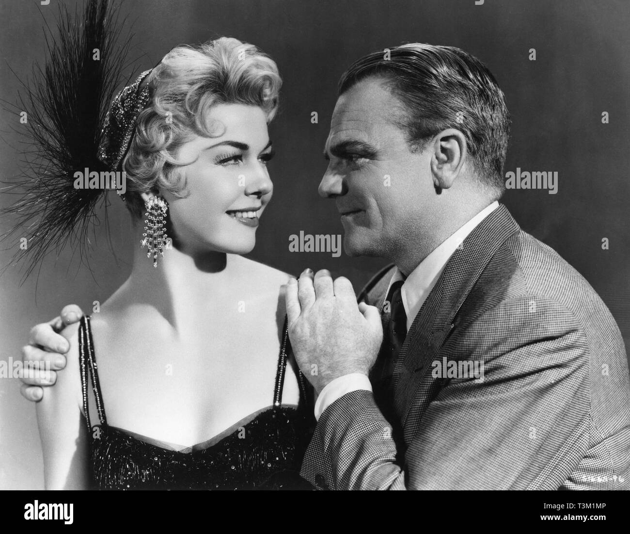 Doris Day as Ruth Etting James Cagney as gangster Marty Snyder  LOVE ME OR LEAVE ME 1955 director Charles Vidor Metro Goldwyn Mayer Stock Photo