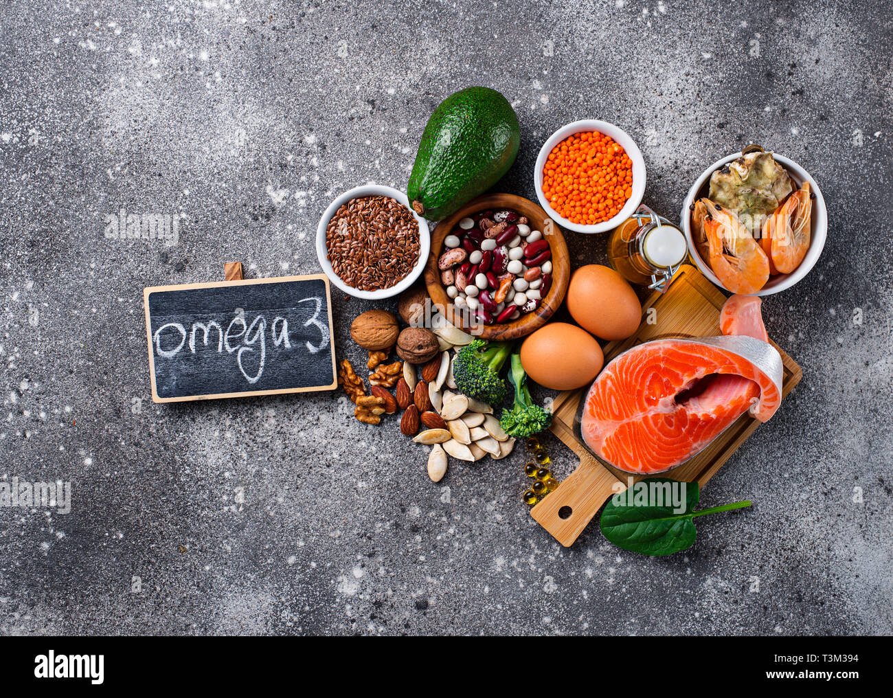 Products sources of Omega3 acids Stock Photo Alamy