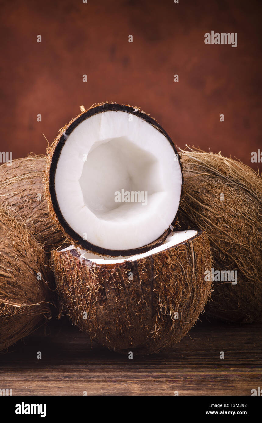 natural and fresh coconut is good for health Stock Photo Alamy
