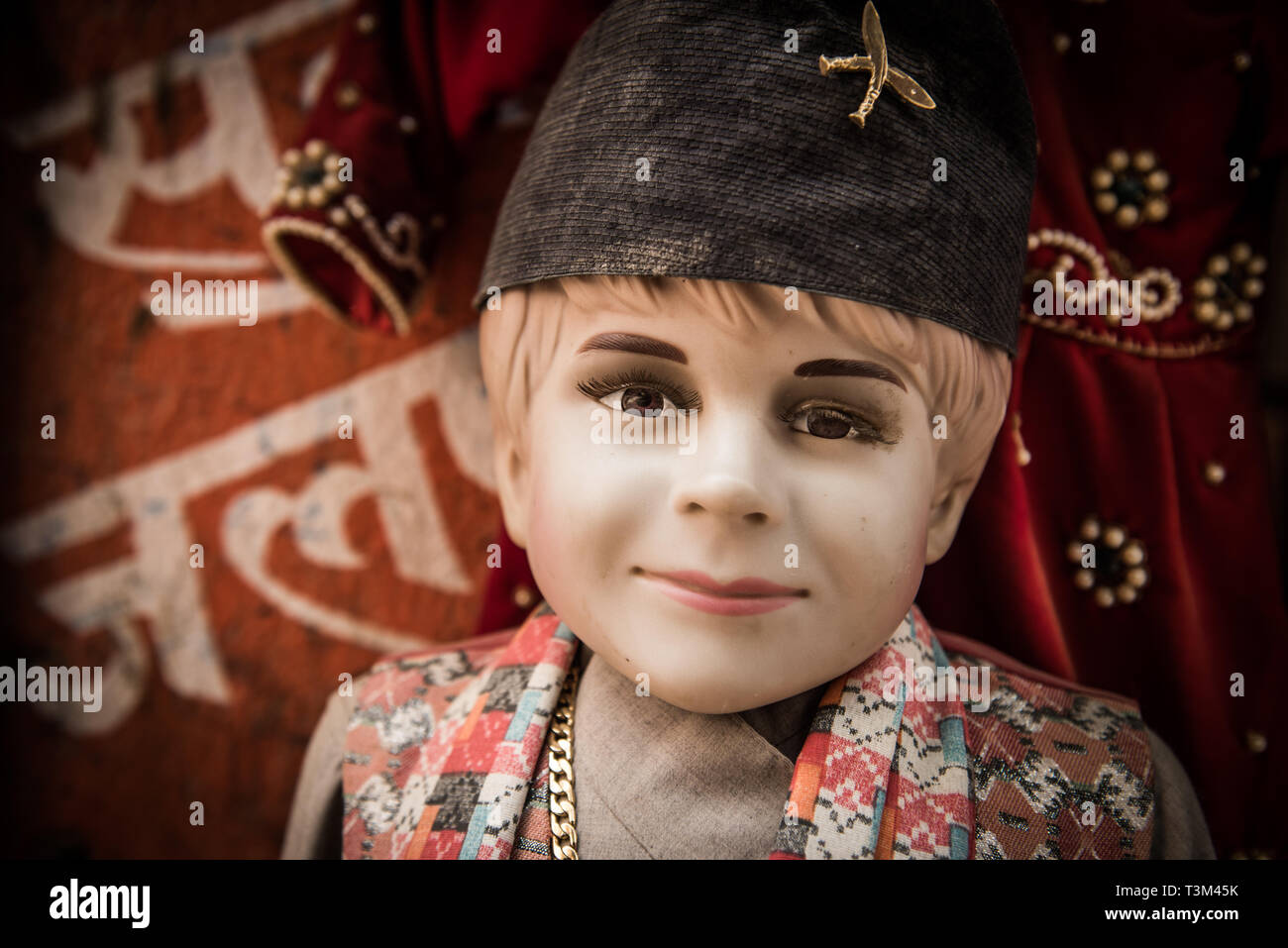 faded boy manikin, Nepal Stock Photo
