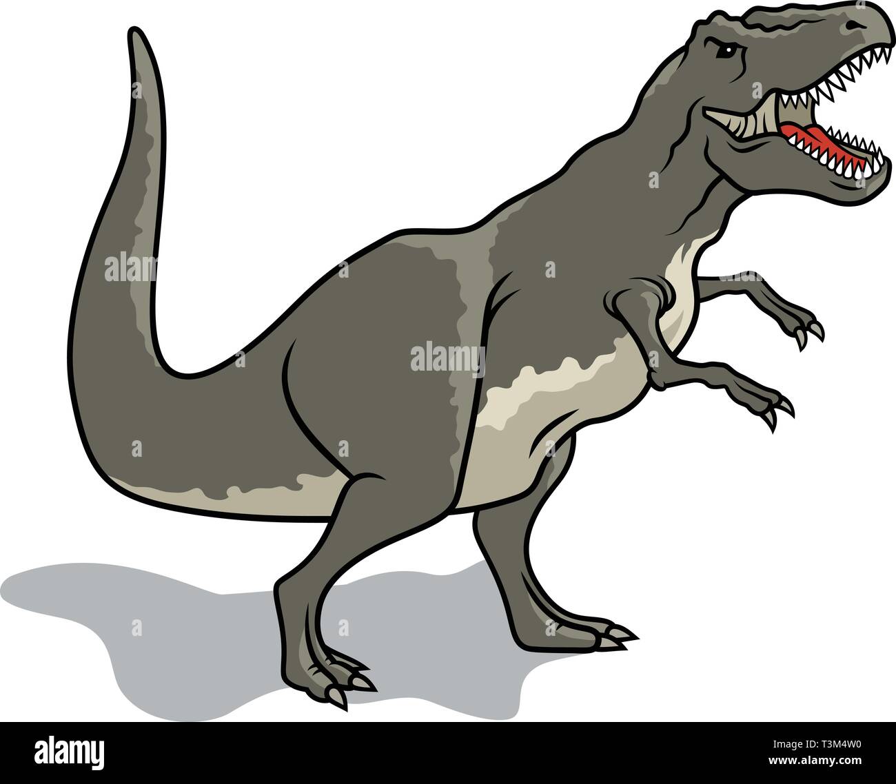 Premium Vector  Cute tyrannosaurus rex cartoon illustration. t