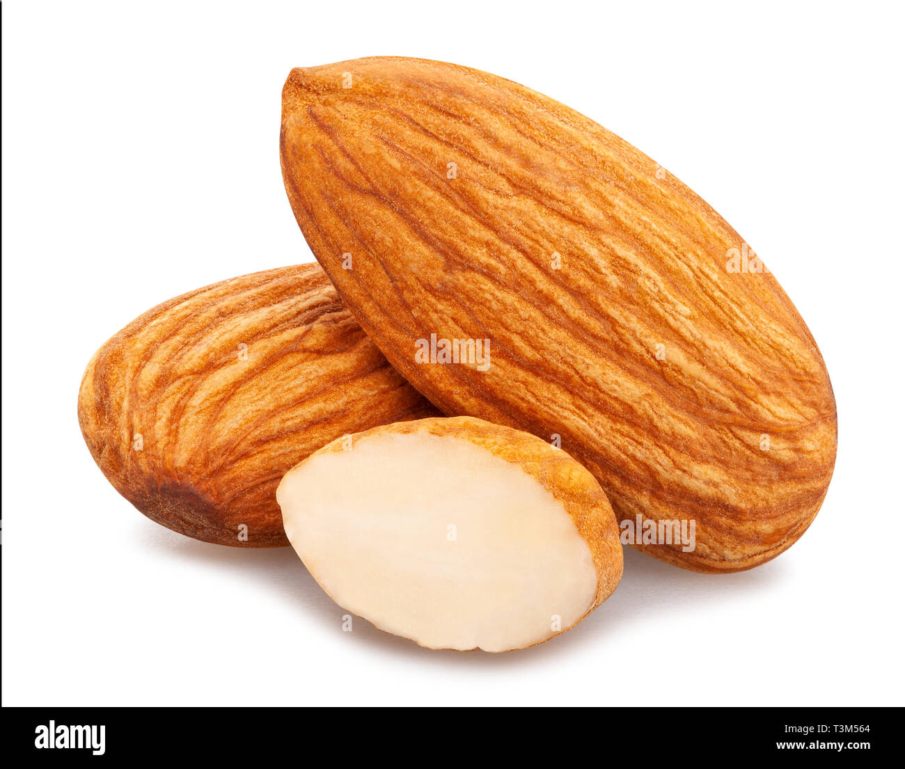 sliced almond path isolated Stock Photo Alamy