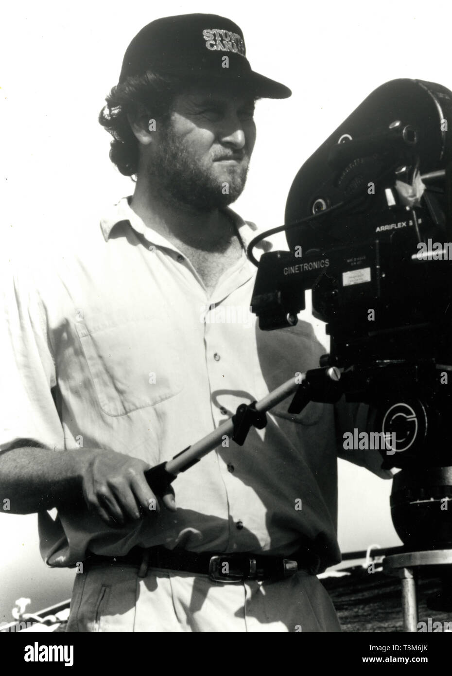Movie director Jon Turteltaub prepares a scene on the set of the movie Cool Runnings, 1993 Stock Photo