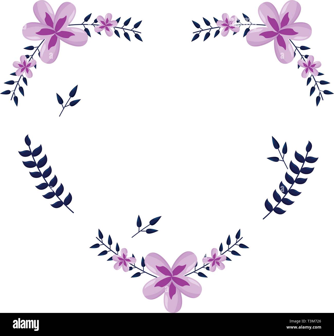 flowers shaped heart Stock Vector Image & Art - Alamy