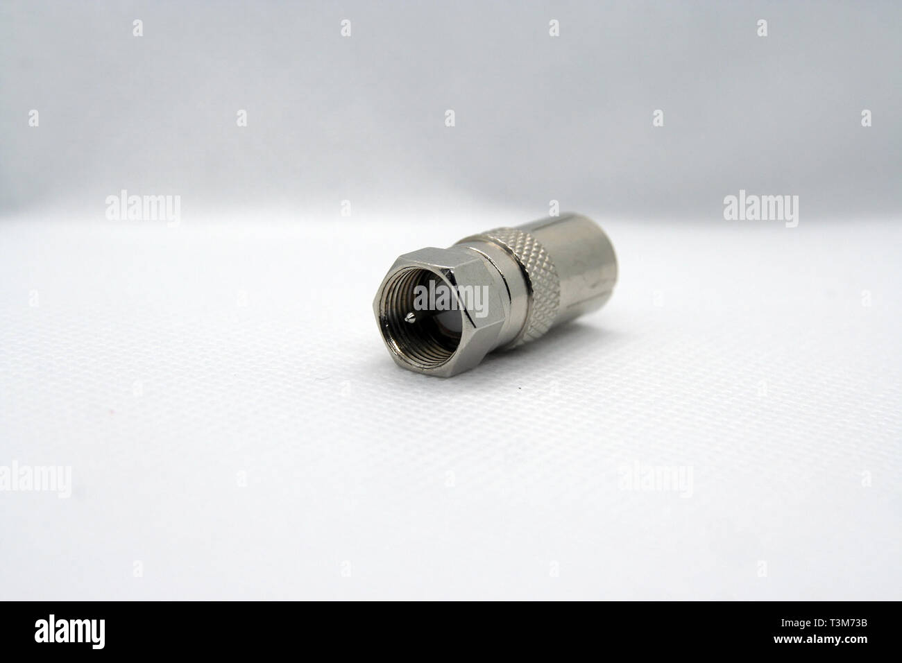 Coaxial cable jack. Antenna cable jack. Coaxial cable extension jack