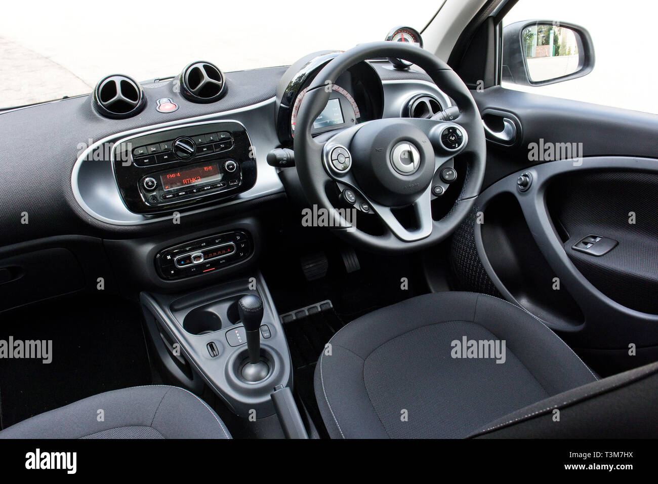 Hong Kong, China March 21, 2019 : Smart forfour EV Interior March 21 2019  in Hong Kong Stock Photo - Alamy