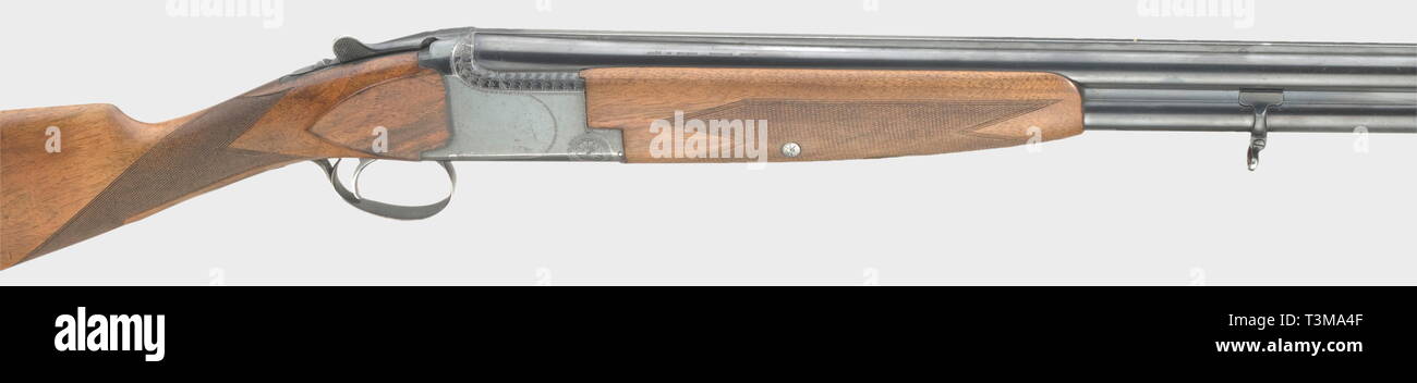 Civil long arms, modern systems, over and under shotgun FN, calibre 12, number 48593S5, Additional-Rights-Clearance-Info-Not-Available Stock Photo