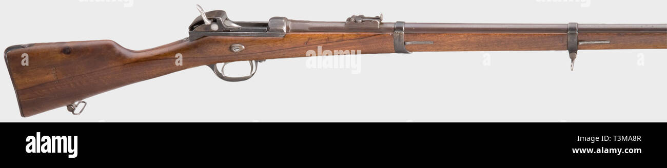 SERVICE WEAPONS, BAVARIA, Werder rifle M 1869, alte Art, calibre 11 mm, number 76667, Additional-Rights-Clearance-Info-Not-Available Stock Photo