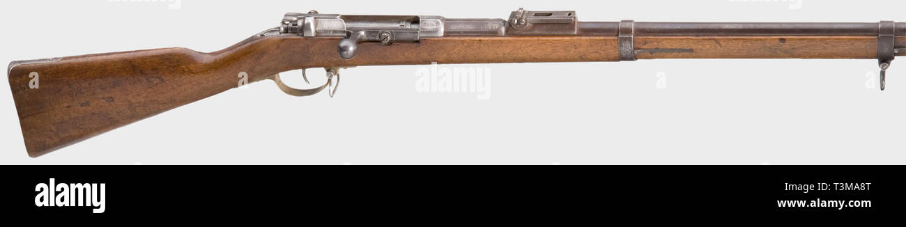 SERVICE WEAPONS, GERMAN EMPIRE, infantry rifle M 1871, Amberg, calibre 11 mm, number 8966, Additional-Rights-Clearance-Info-Not-Available Stock Photo