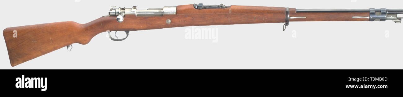 SERVICE WEAPONS, ARGENTINA, rifle model 1909, calibre 7,65 x 53, number E4840, Additional-Rights-Clearance-Info-Not-Available Stock Photo