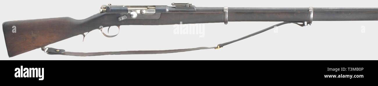 SERVICE WEAPONS, PORTUGAL, rifle Kropatschek model 1886, calibre 8 x 60 R, number II496, Additional-Rights-Clearance-Info-Not-Available Stock Photo