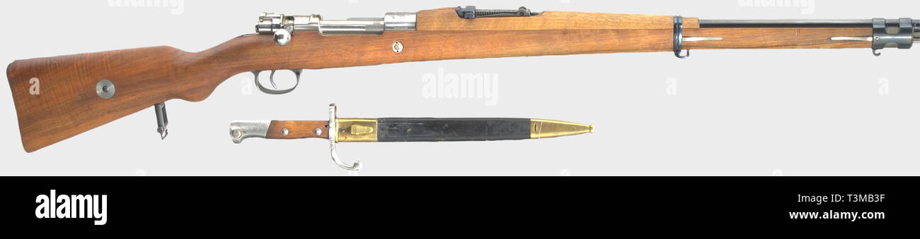 SERVICE WEAPONS, BRAZIL, rifle DWM model 1908, calibre 7 x 57, number 6743q, Additional-Rights-Clearance-Info-Not-Available Stock Photo