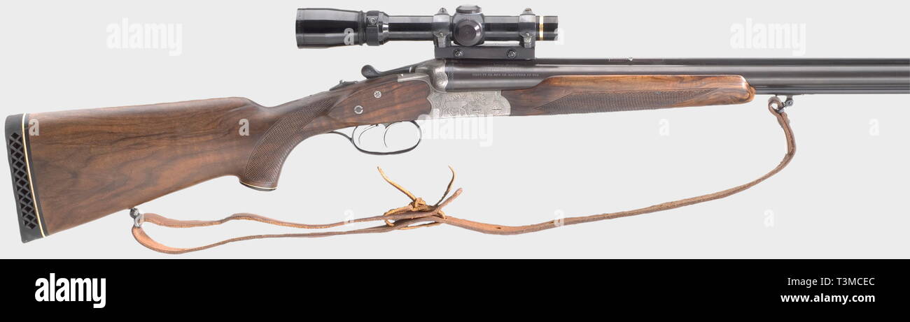 Civil long arms, modern systems, drilling combination gun, Colt-Sauer model 3000, calibre 12/70 and 30-06, number G6243, Additional-Rights-Clearance-Info-Not-Available Stock Photo