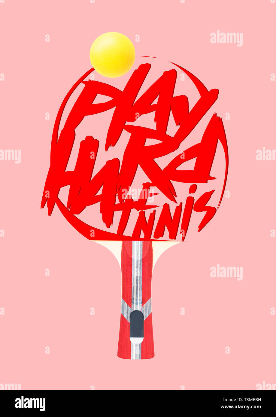 Lettering On Racket Word Rounded lettering style hi-res stock photography and images - Alamy