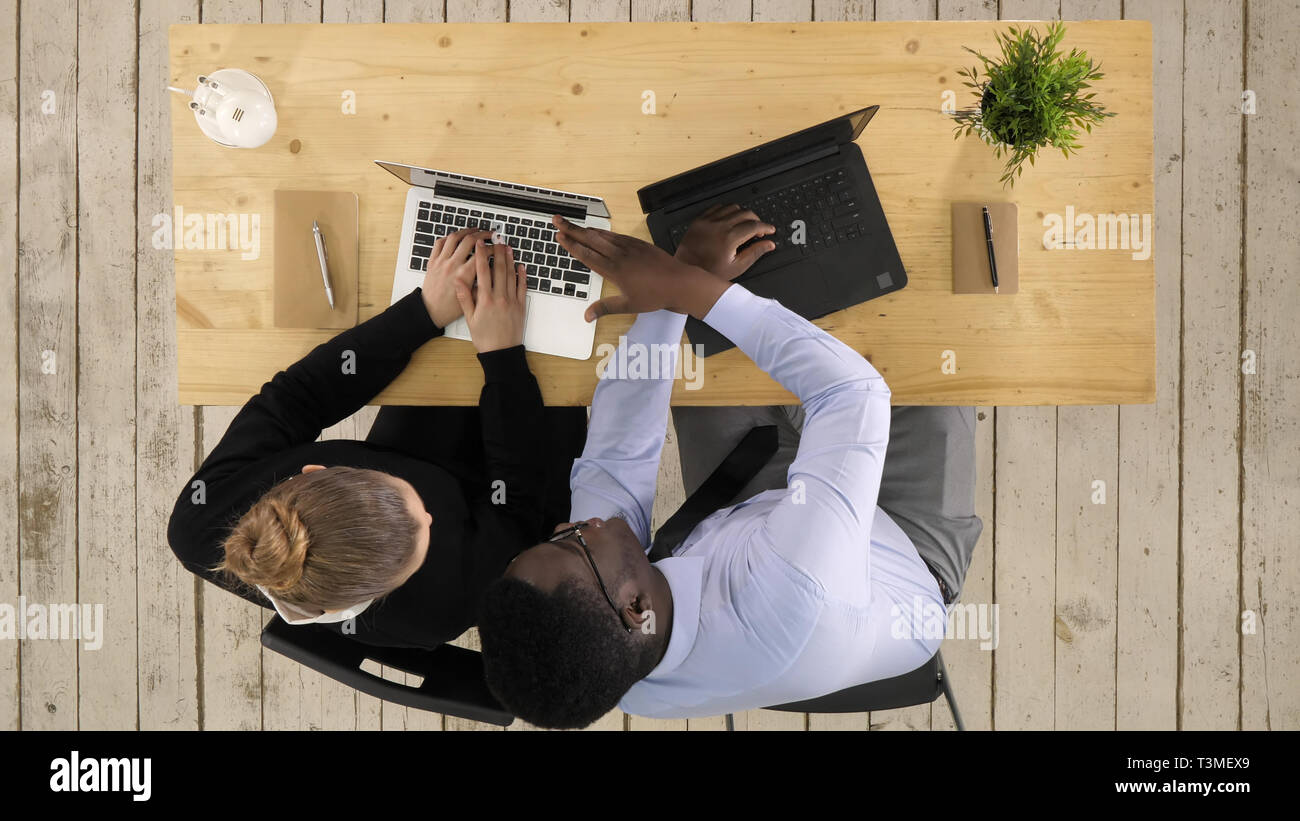 Two software developers working on a new project Stock Photo
