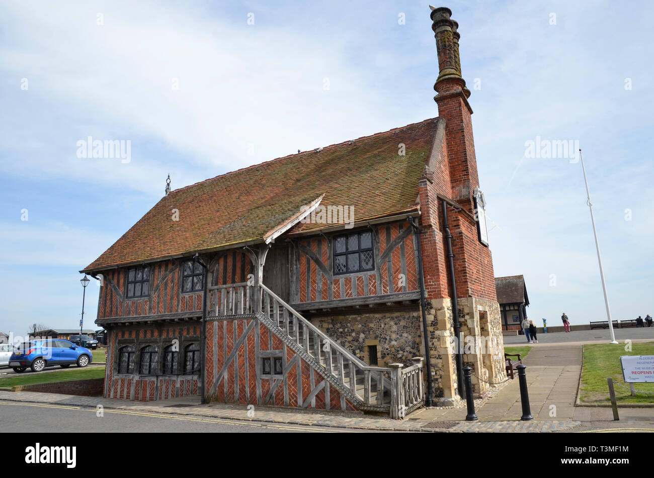 The 16th Century Moot Hall in the Suffolk Coastal Town of Aldeburgh Stock Photo