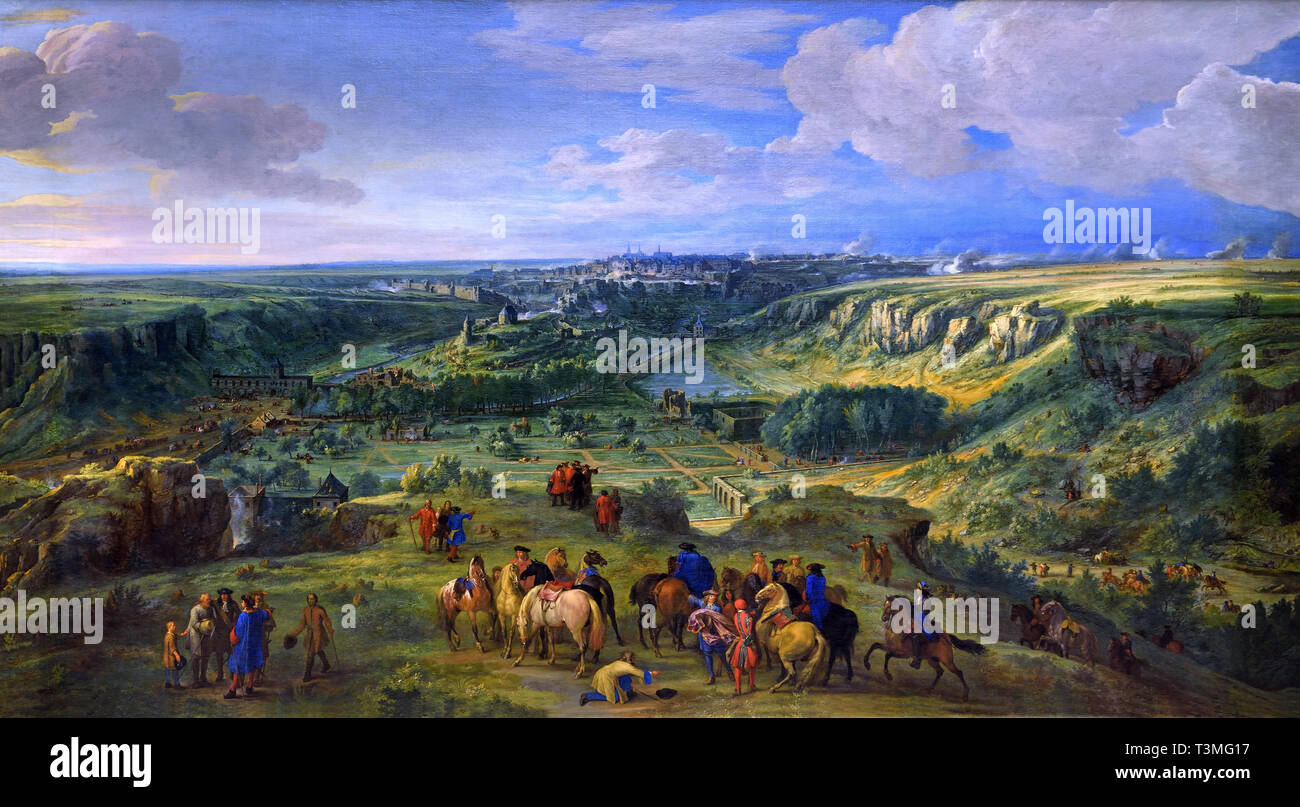 The Siege of Luxembourg  1685–1686 Belgian, Belgium, Flemish, Adam Frans van der MEULEN Brussels, 1632 – Paris, 1690 ( The city of Luxembourg, reputed impregnable, was conquered in 1684 by King Louis XIV. ) France, French. Stock Photo