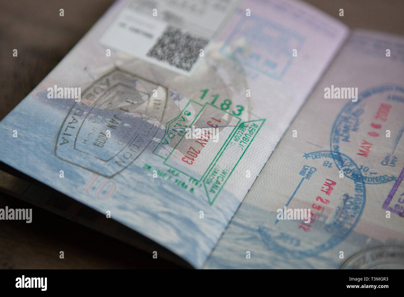 United States of America Passport Stock Photo