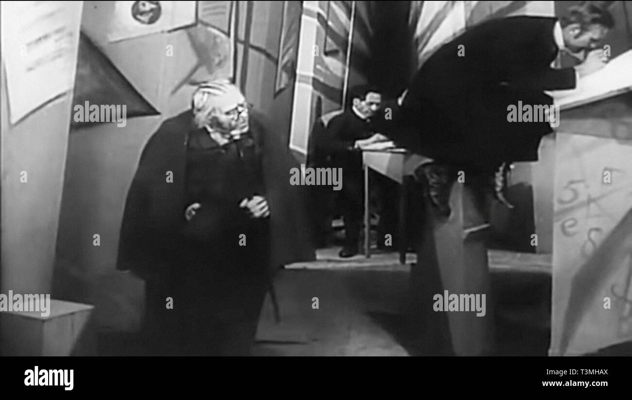 The of Dr Caligari vintage movie Stock Photo Alamy