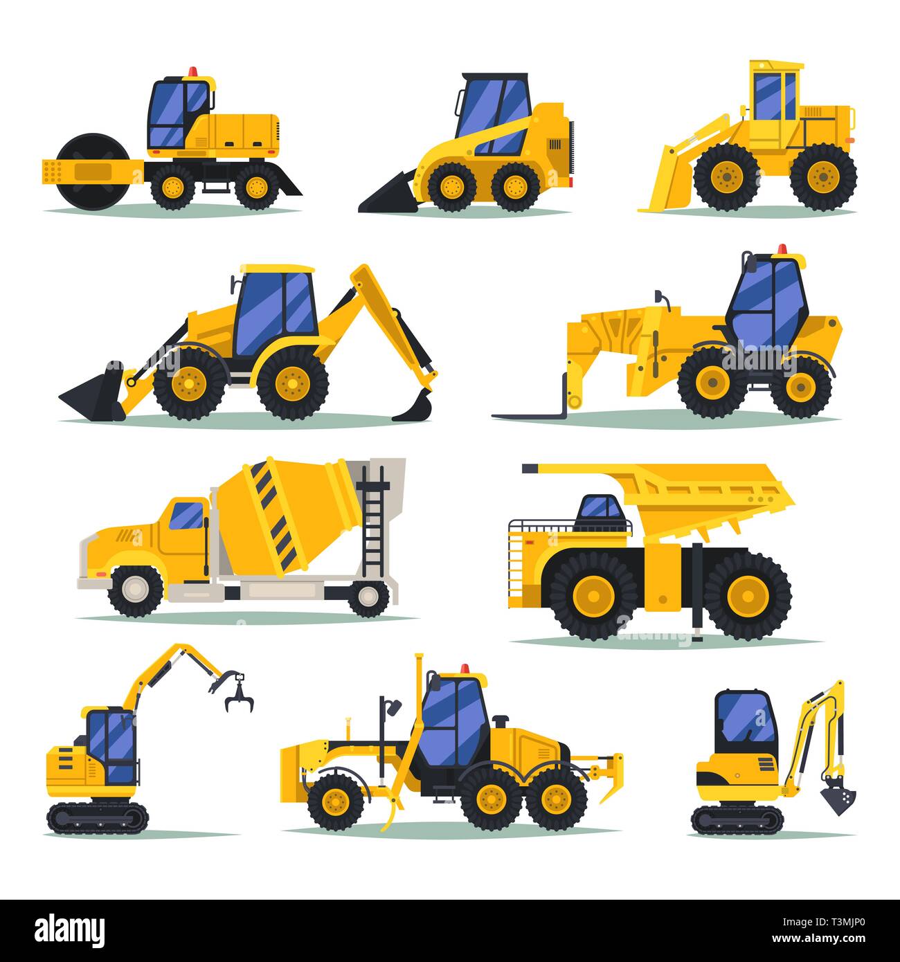 Heavy trucks or lorry, auto for industrial work Stock Vector