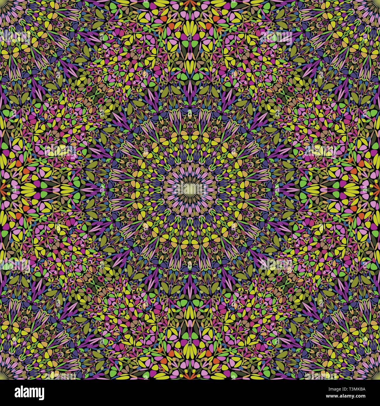 Seamless geometrical oriental mandala flower ornament pattern ...