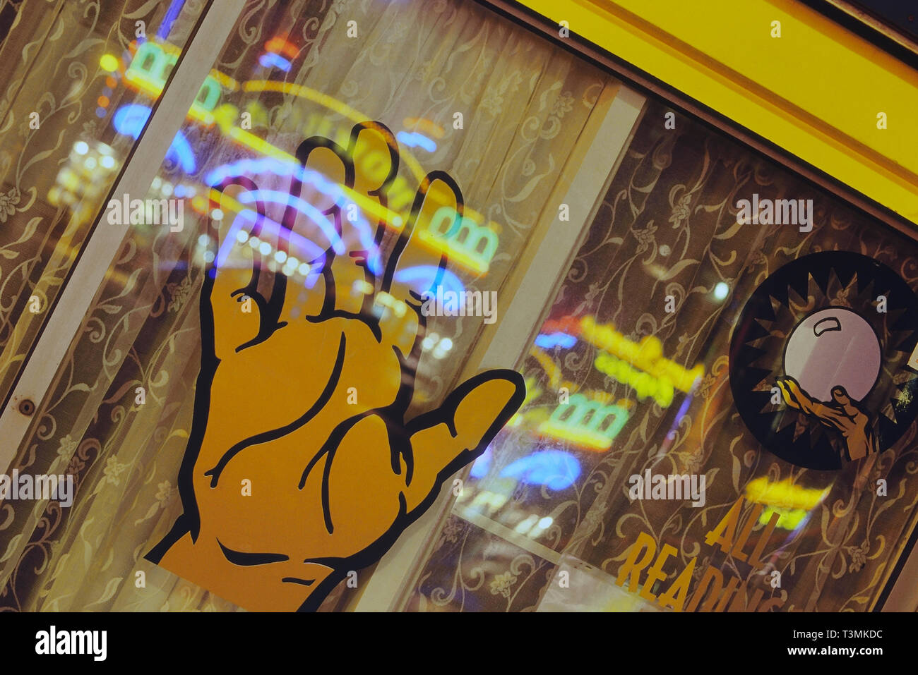Fortunetellers shop window, England, UK Stock Photo - Alamy