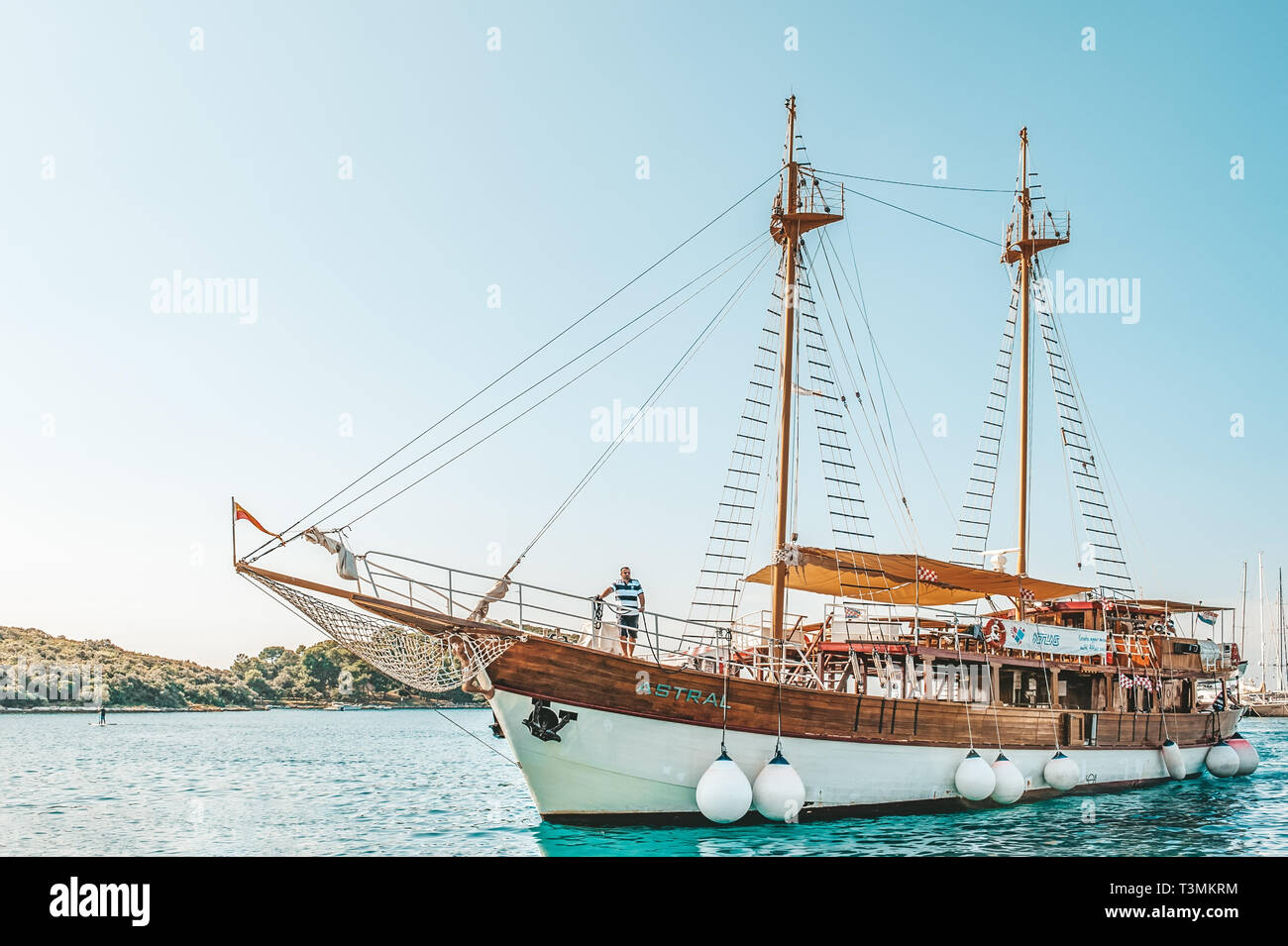 8 28 18 Vrsar Croatia A Beautiful Sailing Ship For Excursions Comes To The Port Of The City Of Vrsar Stock Photo Alamy 8 28 18 Vrsar Croatia A Beautiful Sailing Ship For Excursions Comes To The Port Of The City Of Vrsar Stock Photo Alamy