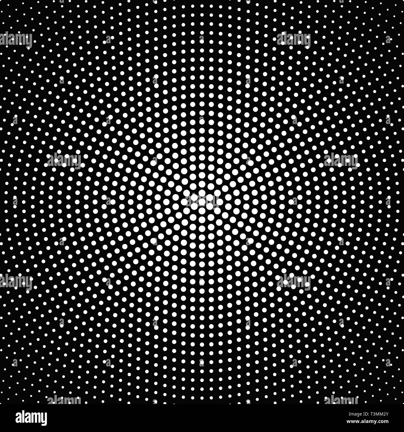 Halftone black and white round dot pattern background design Stock ...