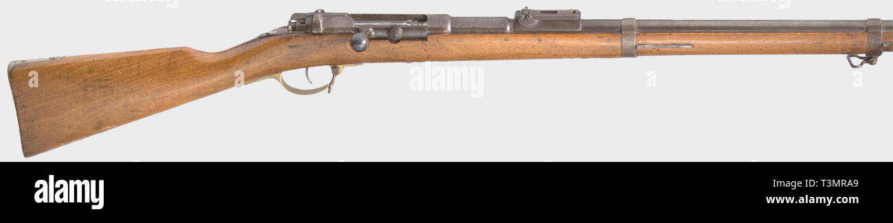 SERVICE WEAPONS, GERMAN EMPIRE, infantry rifle M 1871, Amberg, calibre 11 mm, number 2425, Additional-Rights-Clearance-Info-Not-Available Stock Photo