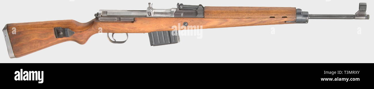 SERVICE WEAPONS, GERMANY UNTIL 1945, automatic rifle G 43, Code ac 44, calibre 8 x 57, number 424c, Deckel 4375, Editorial-Use-Only Stock Photo