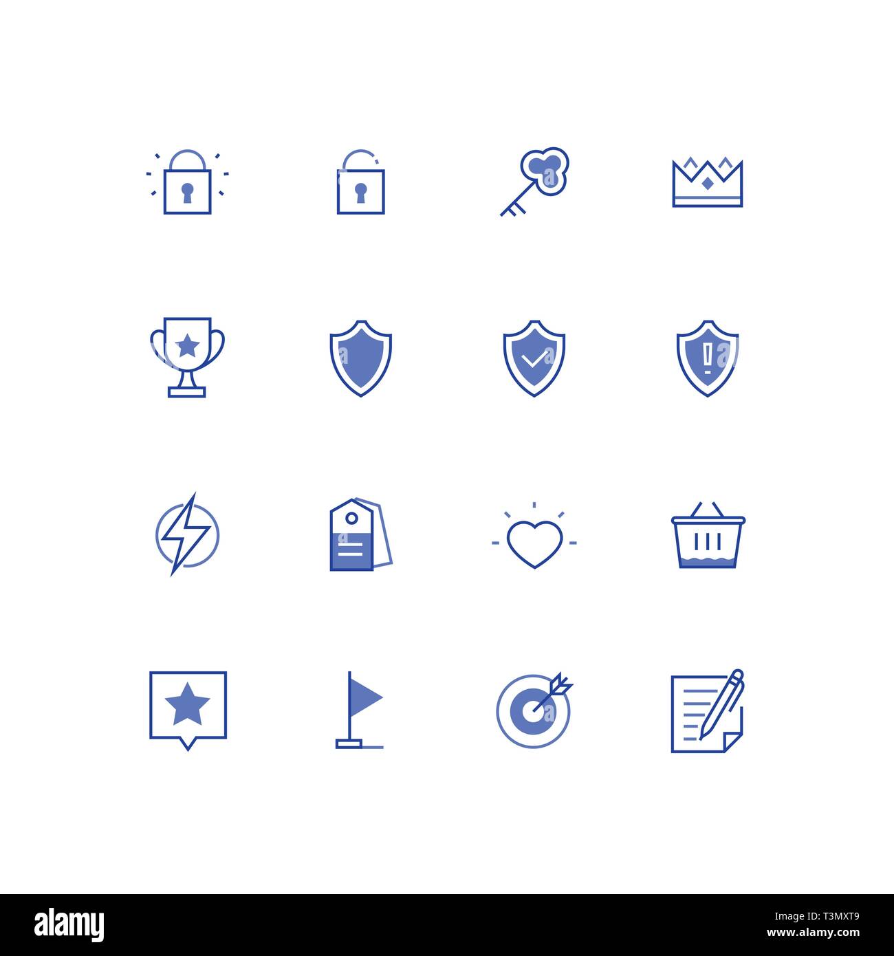 Business concepts - modern colorful line design style icons set Stock ...